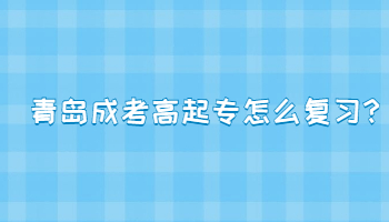 青島成考高起專怎么復習